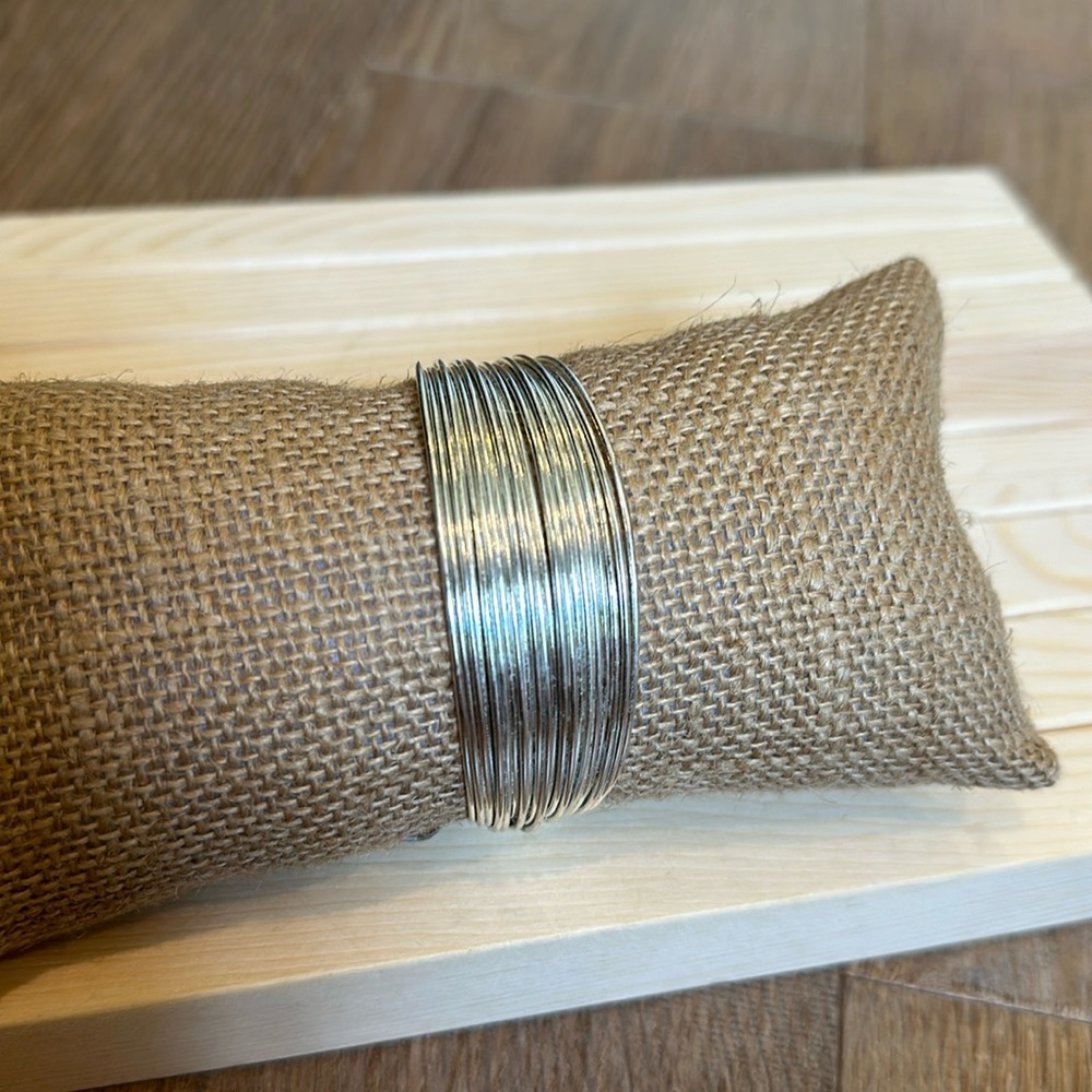 Silver-plated Adjustable Bracelet